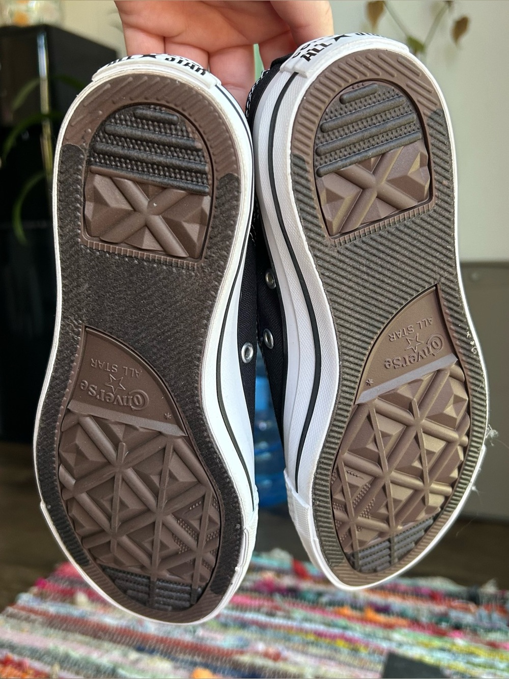 Converse Black/White Slip-On Low Top Sneakers - Picture 3 of 4